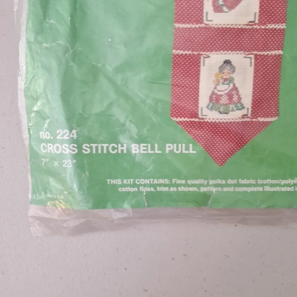 Vintage TITAN Holiday Stitchery Wall Hanging Kit No. 224 Christmas Cross Stitch